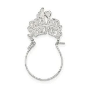 #1 Grandmother Charm in Sterling Silver