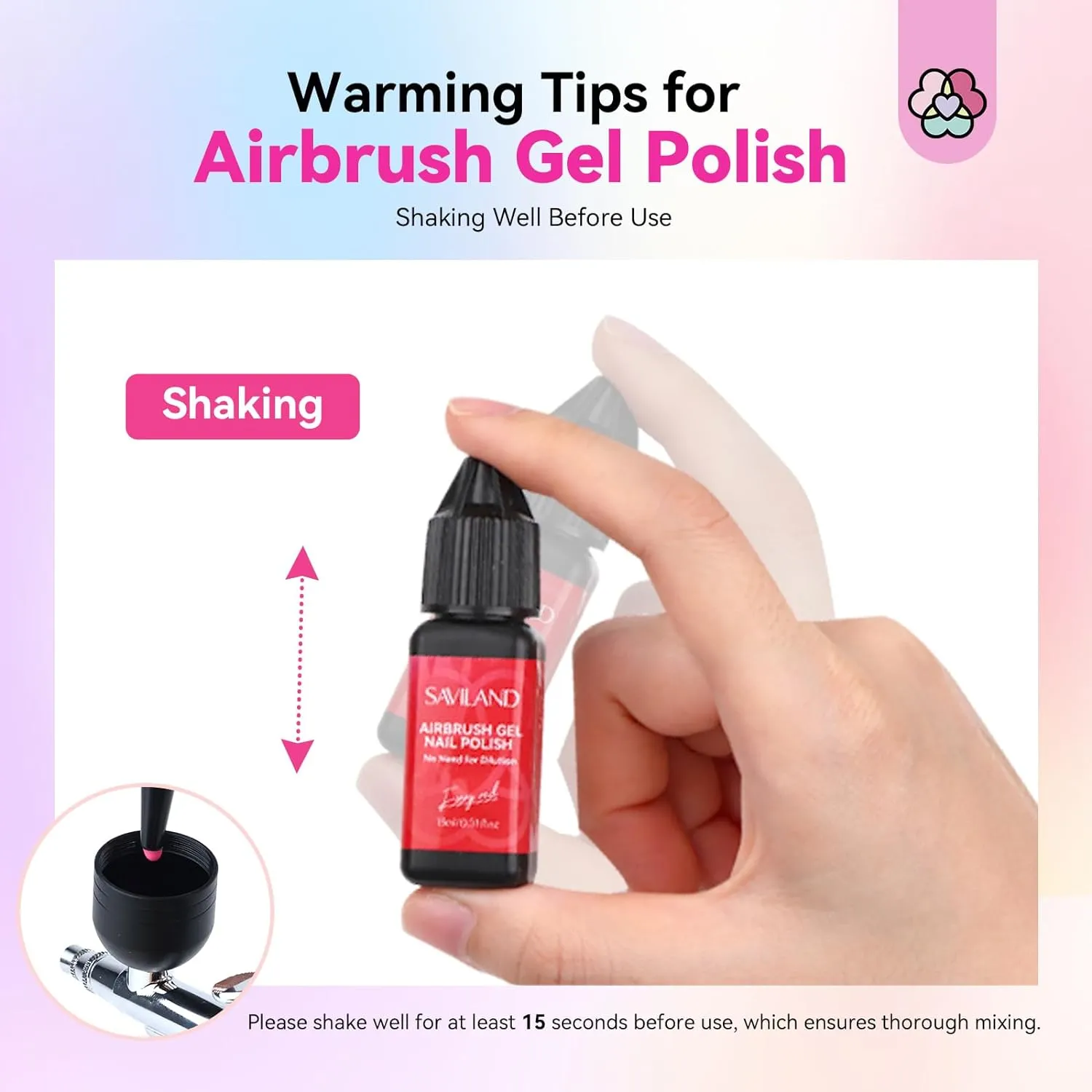 24 Color Airbrush Gel Polish -No Dilution Needed