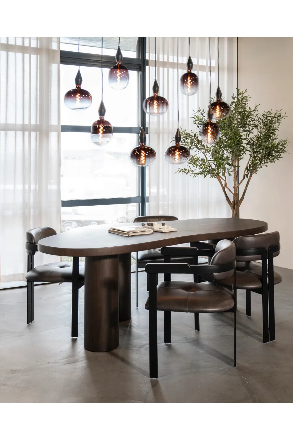 3-Legged Walnut Dining Table | Eleonora Bobbie