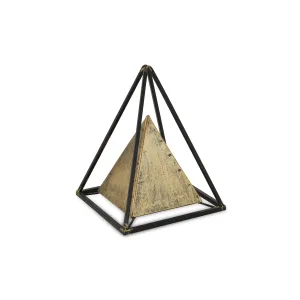 4920 - Isaben Metal Pyramid Decor