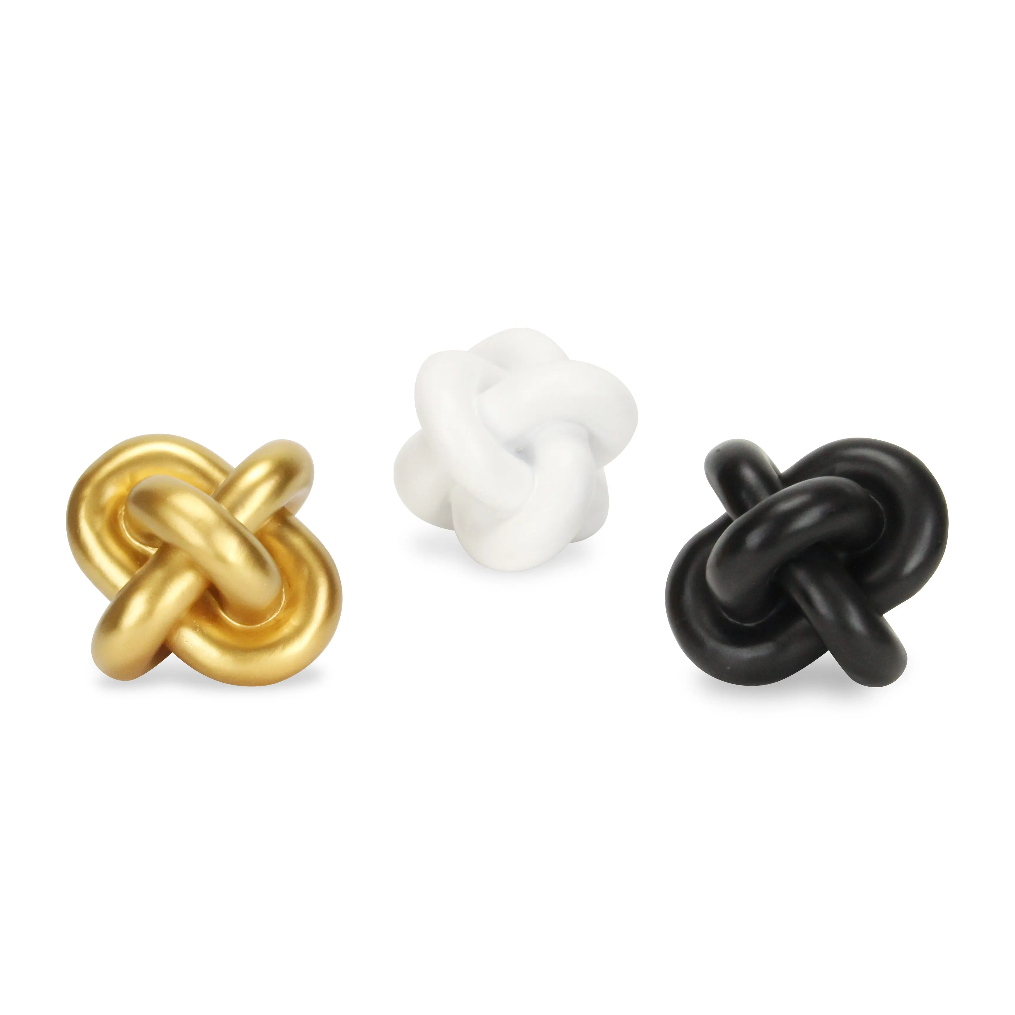 5953BK - Minyoro Resin Chain Knot - Black