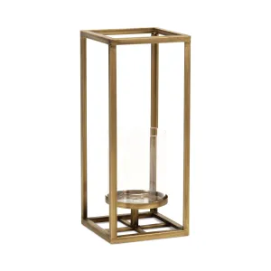 6034GD-S - Pembertale Gold Square Lantern - Small