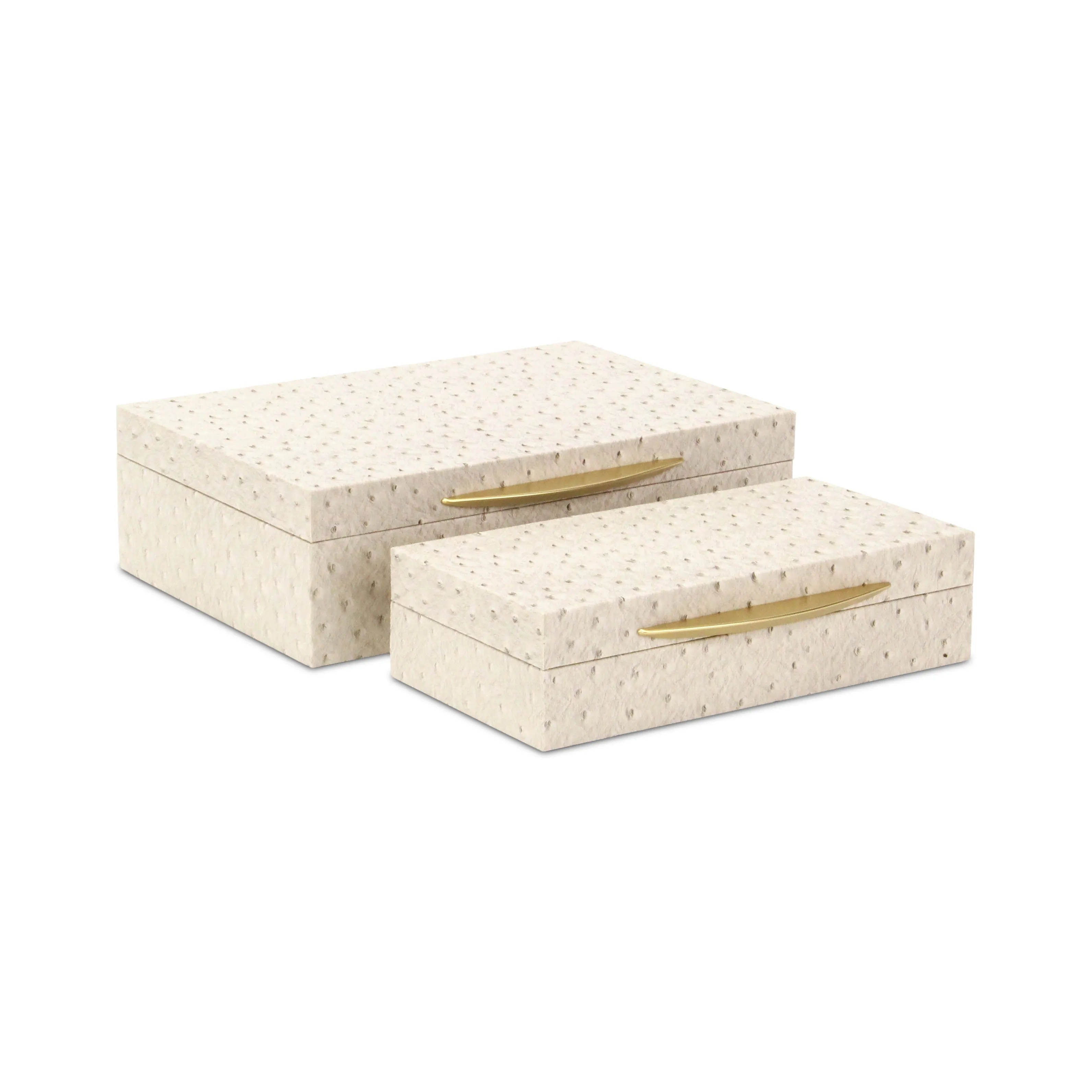 6053-2CROS - Canorus Ostritch Pattern Box Set - Cream