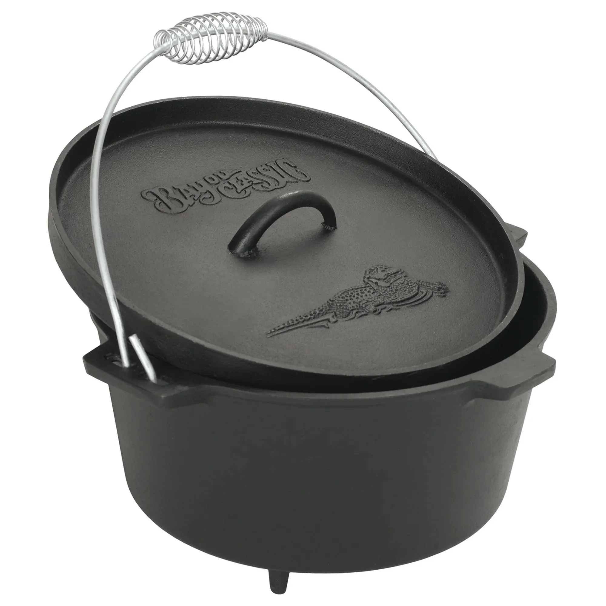 8-qt Cast Iron Camp Dutch Oven with Feet