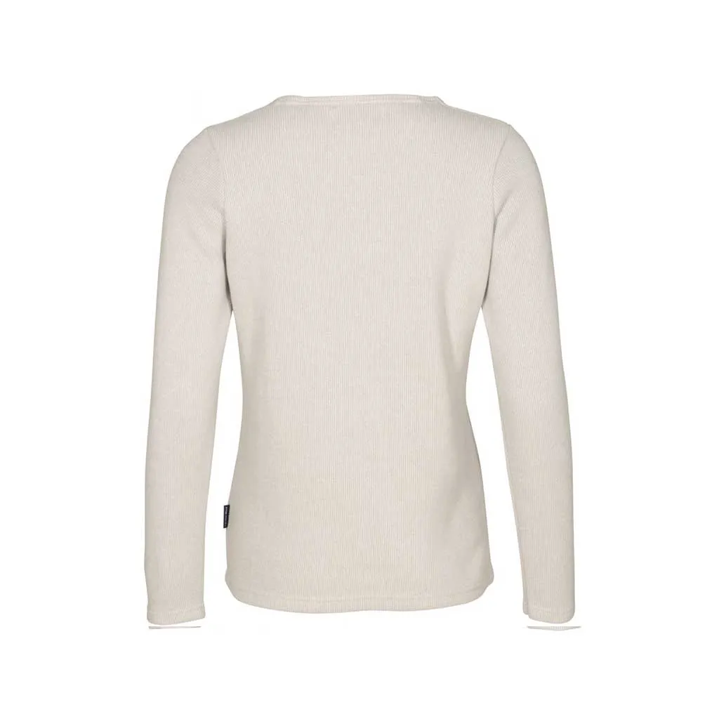 Agatha Long Sleeve V-Neck Pullover - Grey Melange