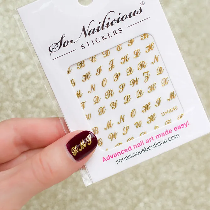 Alphabet Nail Stickers