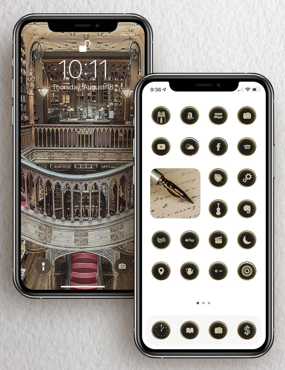 Antique Typewriter iOS Icon Pack - Light Theme