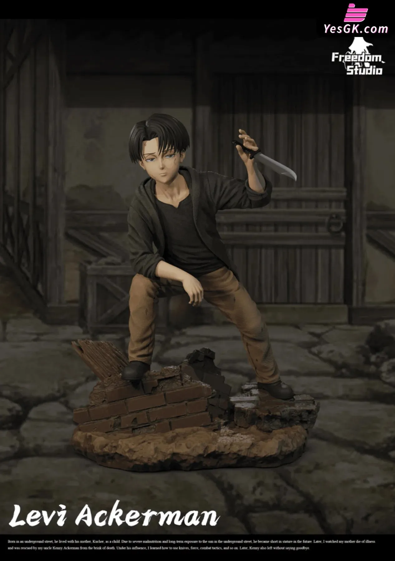 Attack on Titan Childhood Series #2 Childhood Levi Ackerman Statue - Freedom Studio [In-Stock]