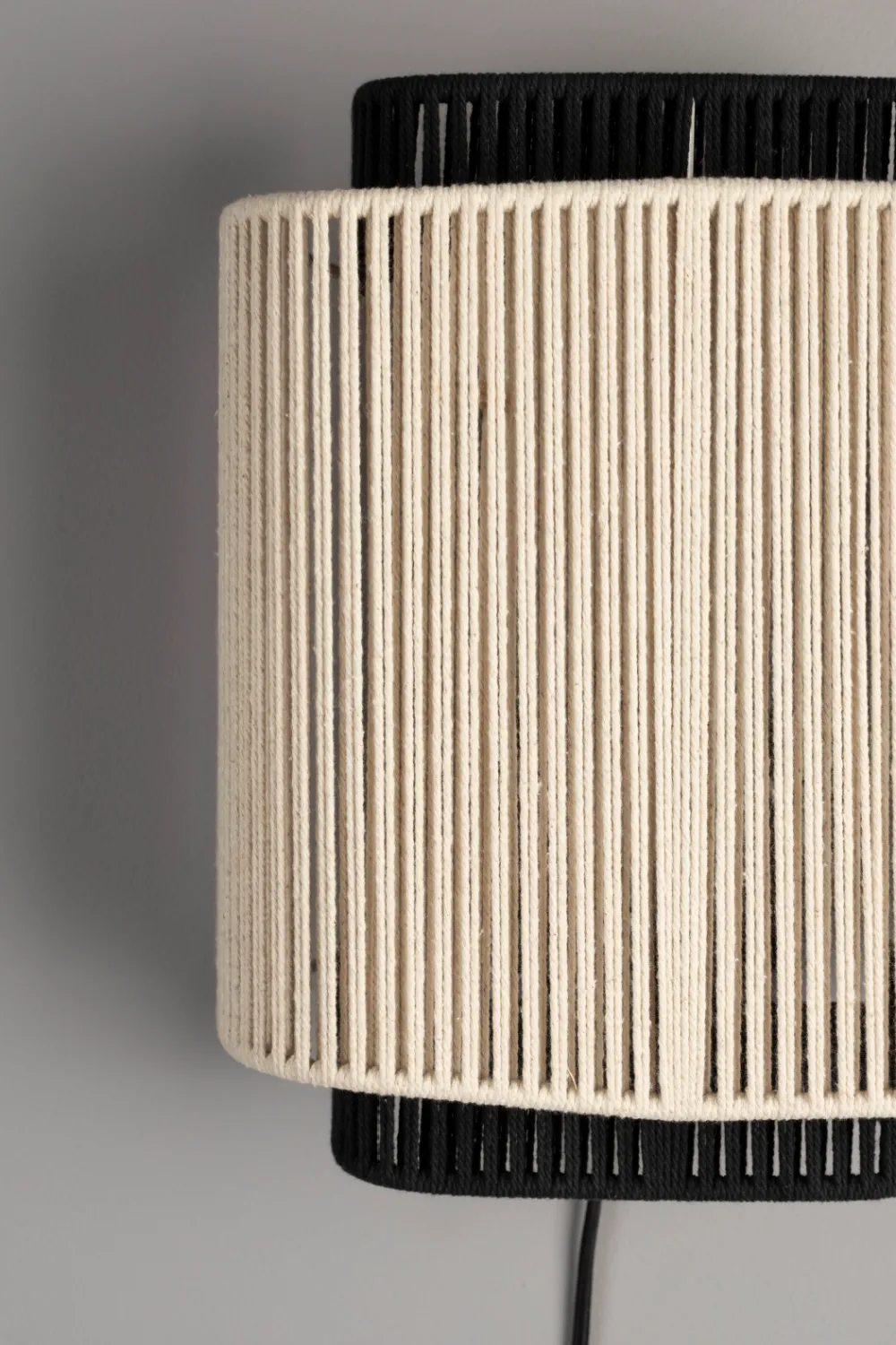 Beige Cotton Thread Wall Lamp | Dutchbone Elon