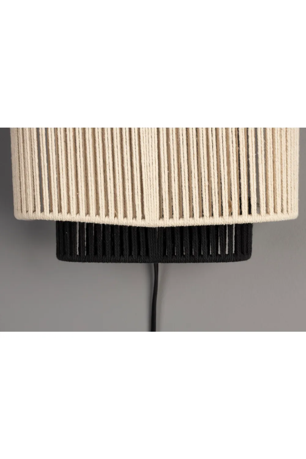 Beige Cotton Thread Wall Lamp | Dutchbone Elon