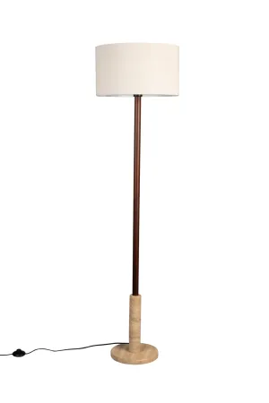 Beige Drum Shade Floor Lamp | Dutchbone Jackson