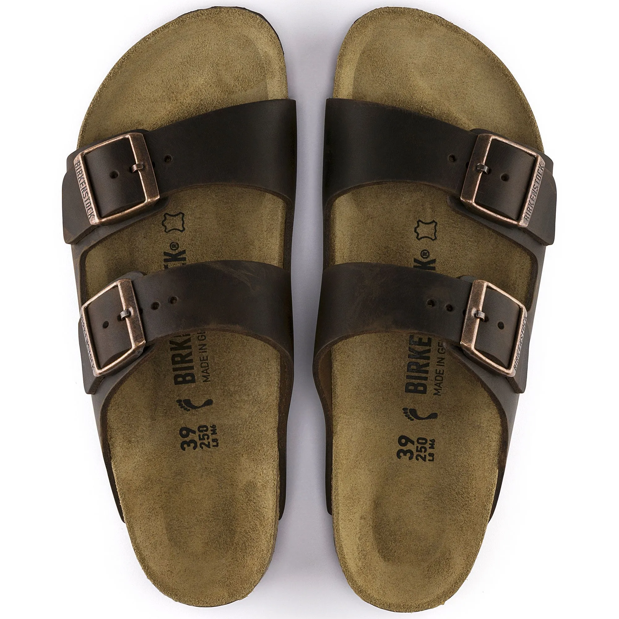 BIRKENSTOCK ARIZONA HABANA OILED LEATHER UNISEX