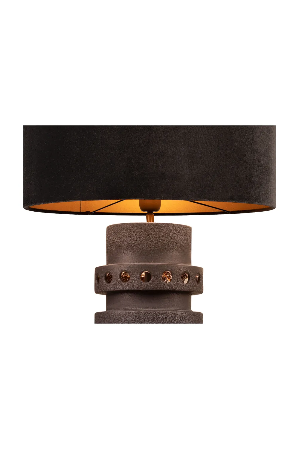 Black Earthenware Table Lamp | Versmissen Unfo