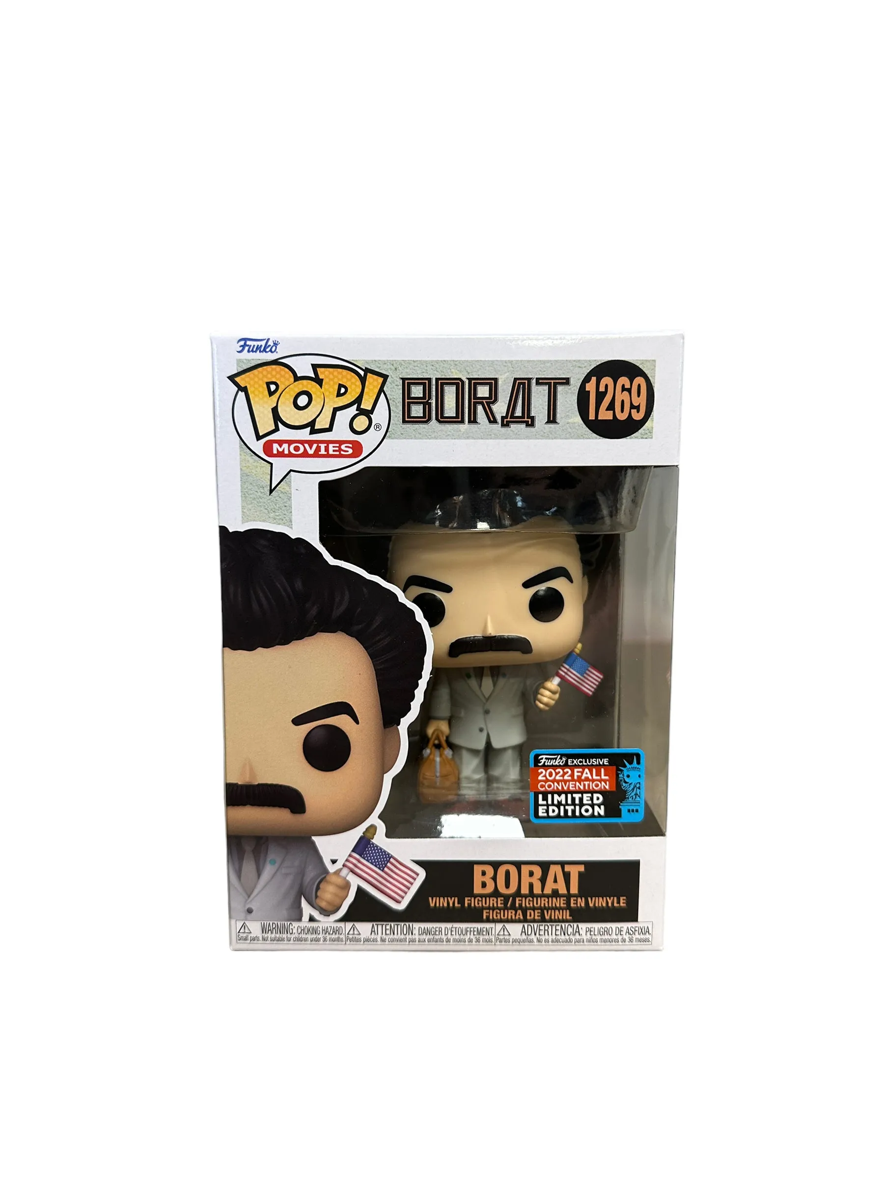 Borat #1269 Funko Pop! - Borat - NYCC 2022 Shared Exclusive - Condition 9/10