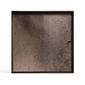 Bronze Square Large Mirror Tray