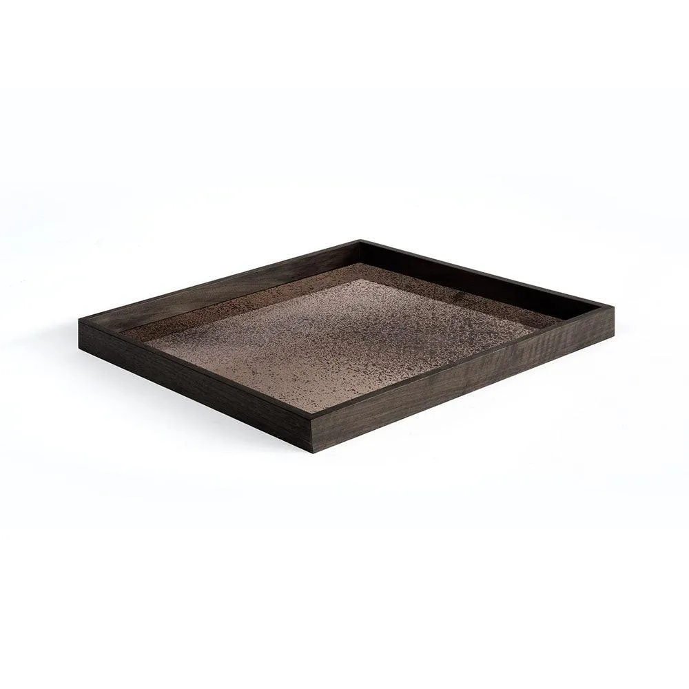 Bronze Square Large Mirror Tray