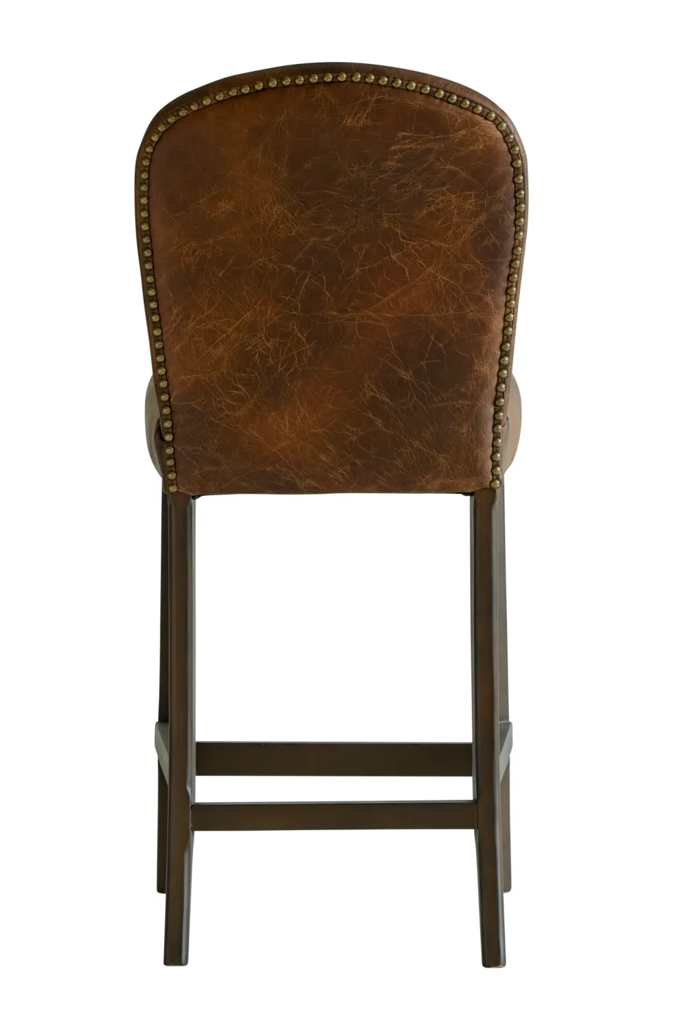 Brown Leather Bar Stool | Andrew Martin Nico