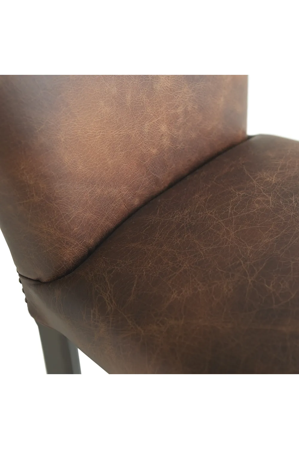 Brown Leather Bar Stool | Andrew Martin Nico