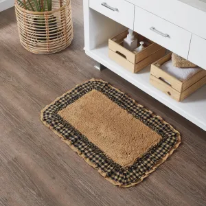 Burlap Natural w/ Check Bathmat