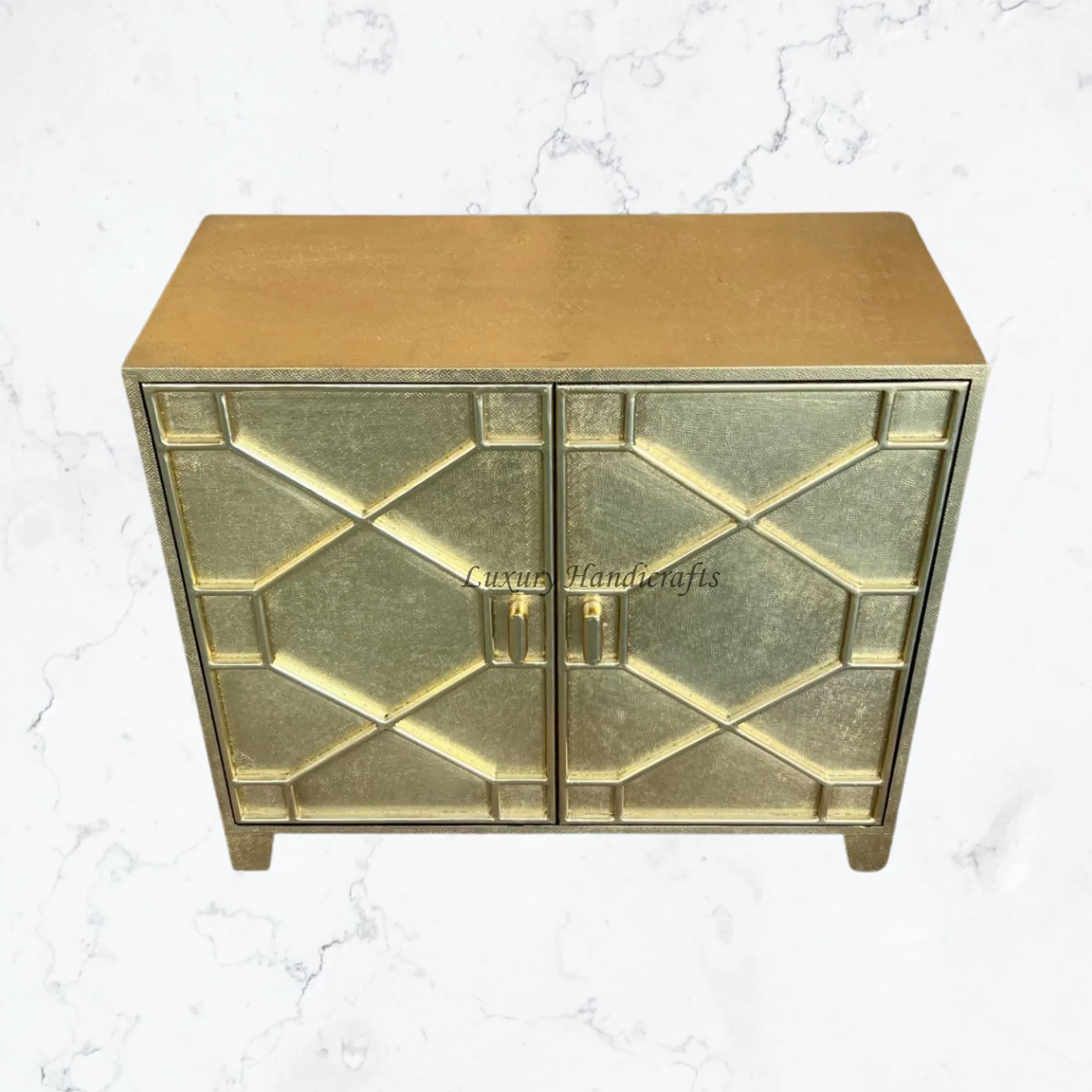 Chatham Hollywood Regency 2 Door Brass Cabinet