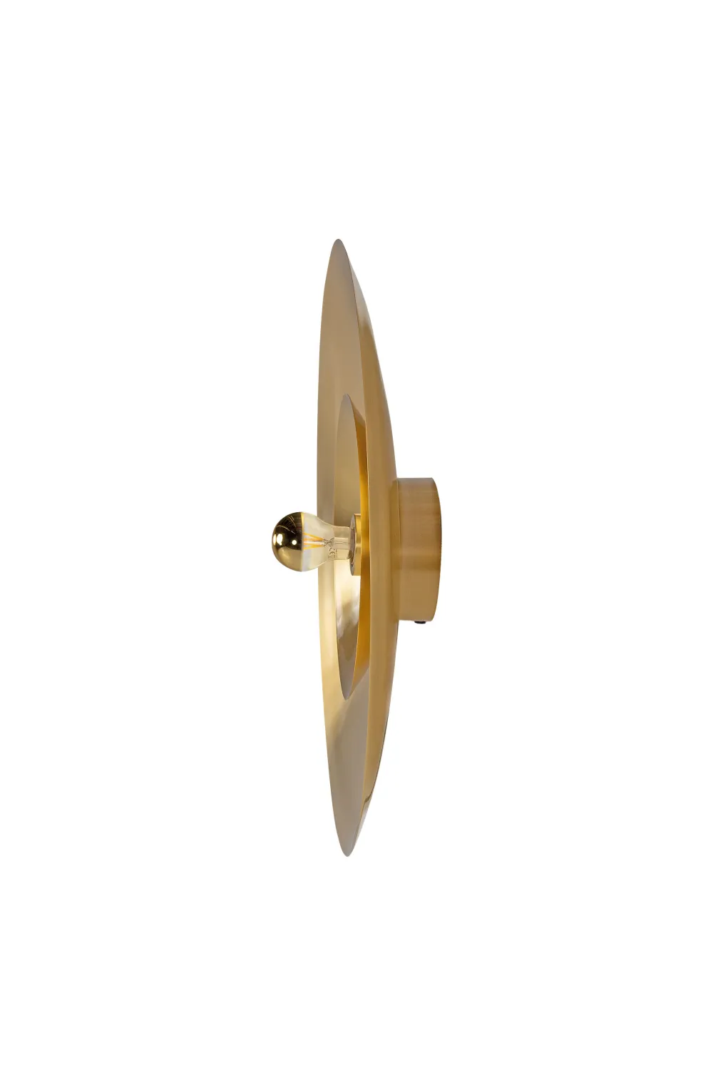 Circular Brass Wall Lamp L | Versmissen Zenith