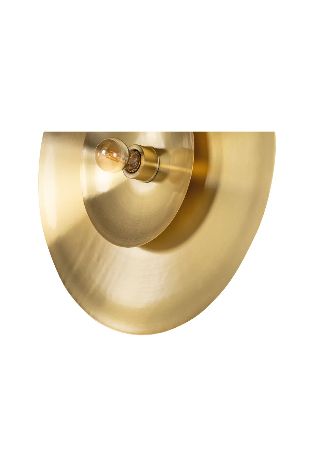 Circular Brass Wall Lamp L | Versmissen Zenith