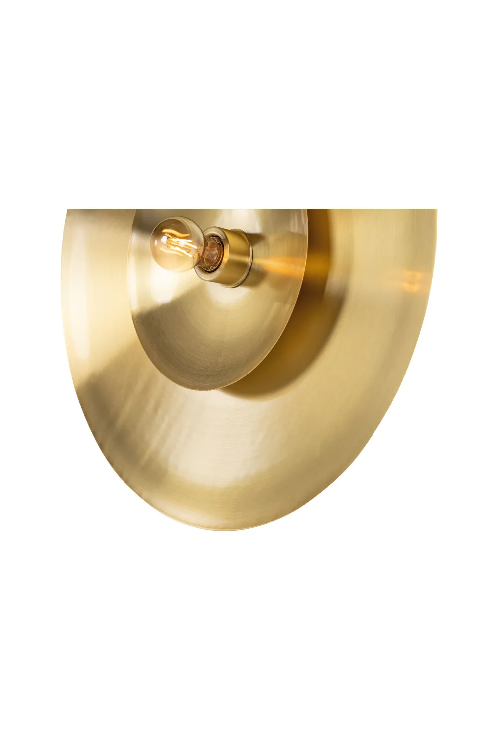 Circular Brass Wall Lamp L | Versmissen Zenith