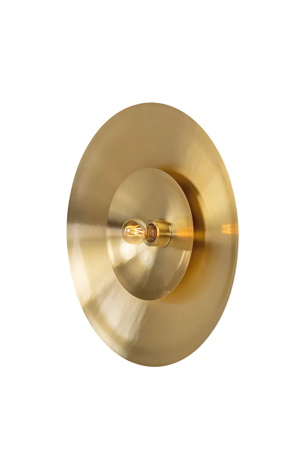 Circular Brass Wall Lamp L | Versmissen Zenith