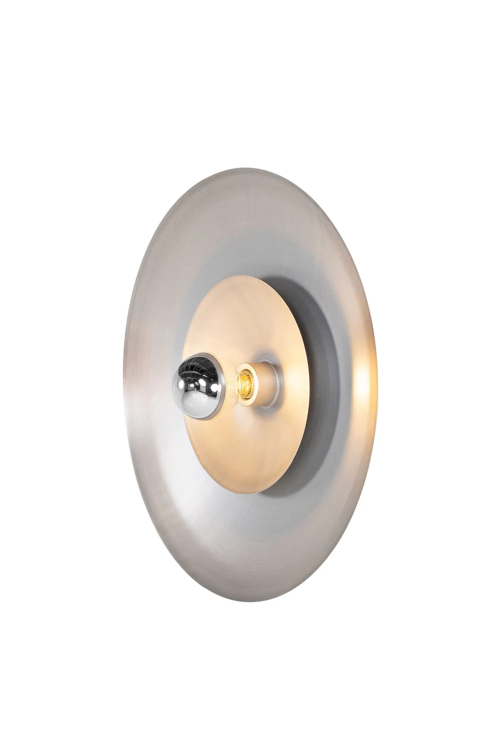 Circular Brass Wall Lamp L | Versmissen Zenith