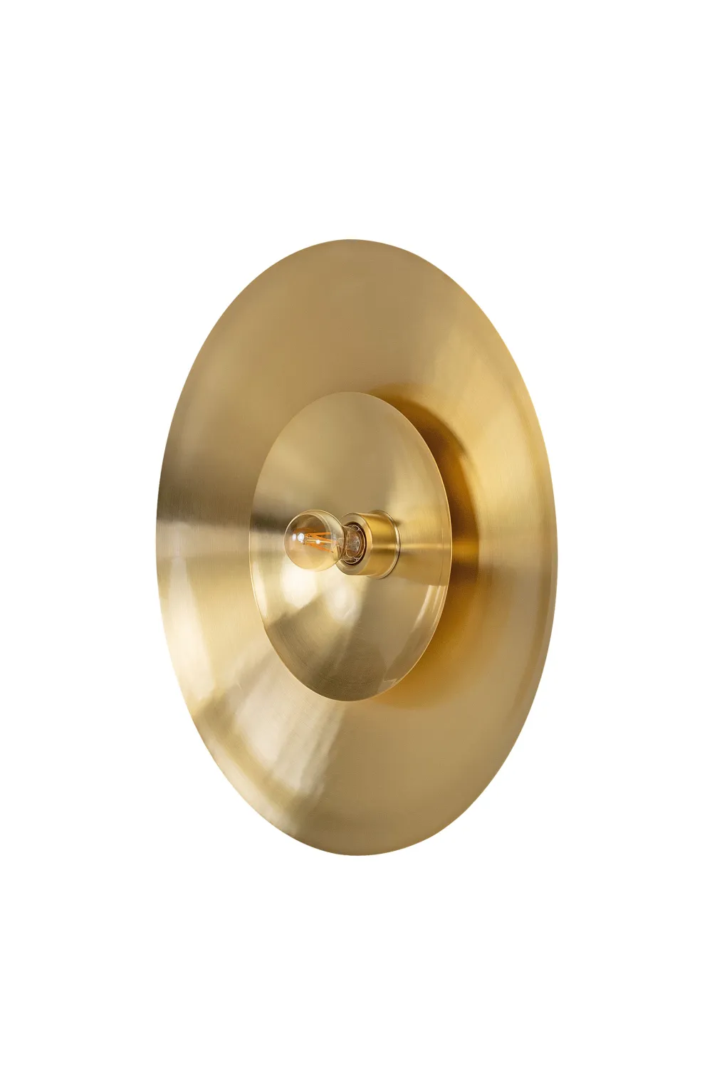 Circular Brass Wall Lamp L | Versmissen Zenith