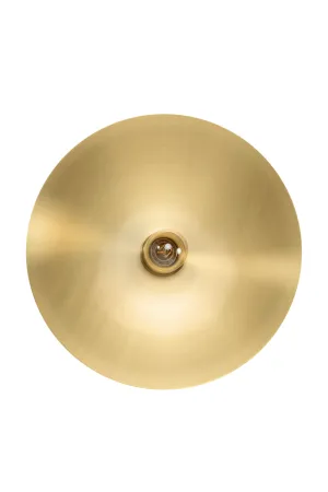 Circular Brass Wall Lamp S | Versmissen Zenith