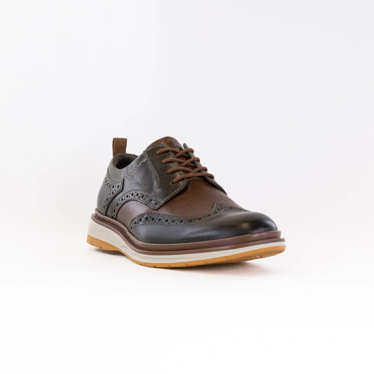 Clarks Chantry Wing Oxford (Men's) - Dark Olive Combi