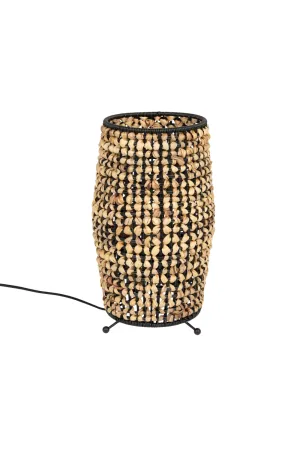 Contemporary Woven Table Lamp | Dutchbone Hyacint