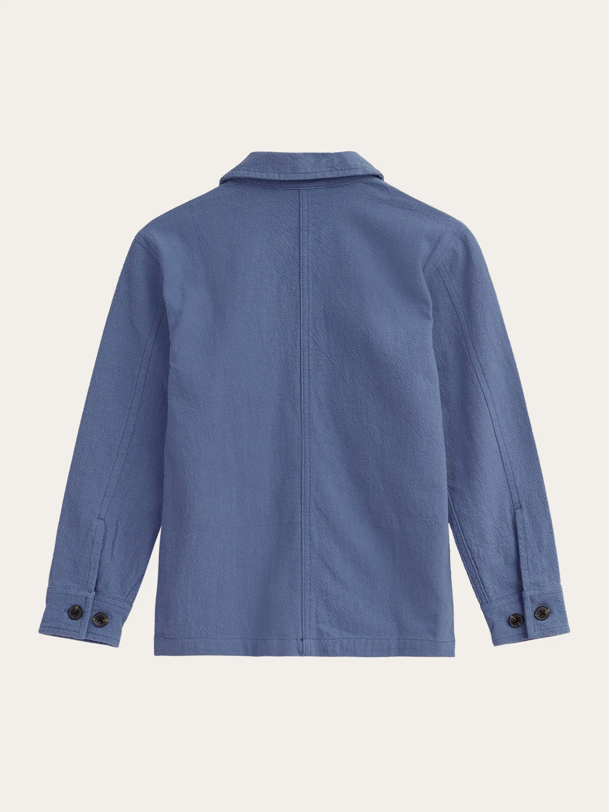 Crushed cotton overshirt - GOTS/Vegan - Moonlight Blue