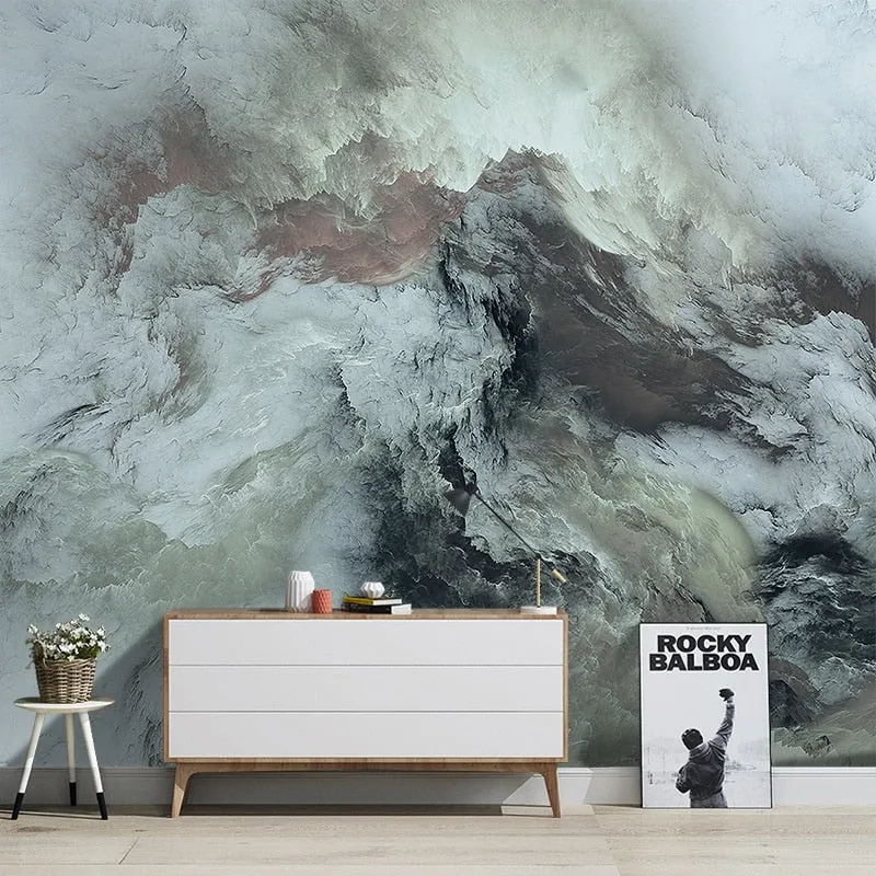 Custom Mural Wallpaper Nordic Style Abstract Art (㎡)