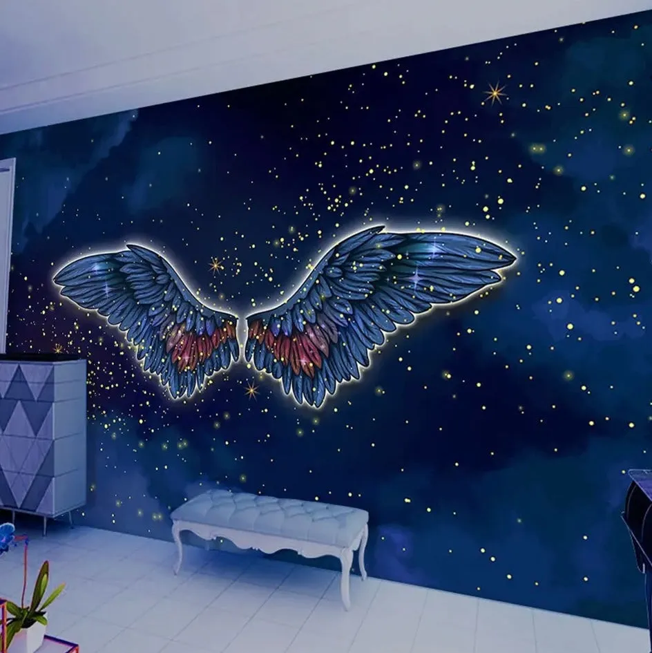 Custom Wallpaper Angel Wings Wall Mural (㎡)