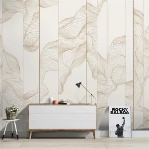 Custom Wallpaper Mural Abstract Lines 2 Color Options (㎡)