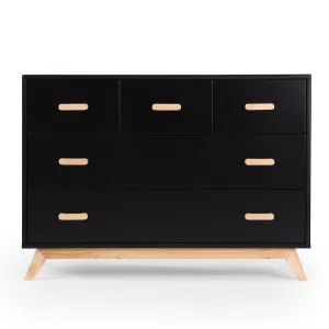 Dadada - Soho Five Drawer Dresser - Black   Natural