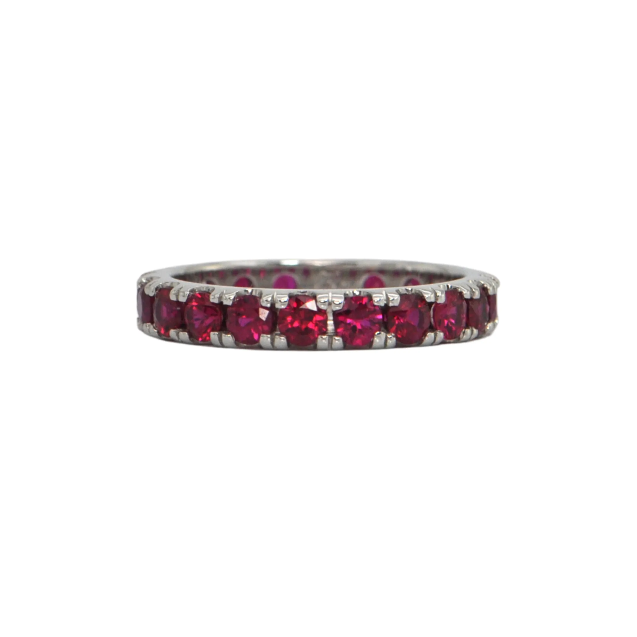 Daisy Exclusive 2.43 ct Burmese Ruby Eternity Band 18k