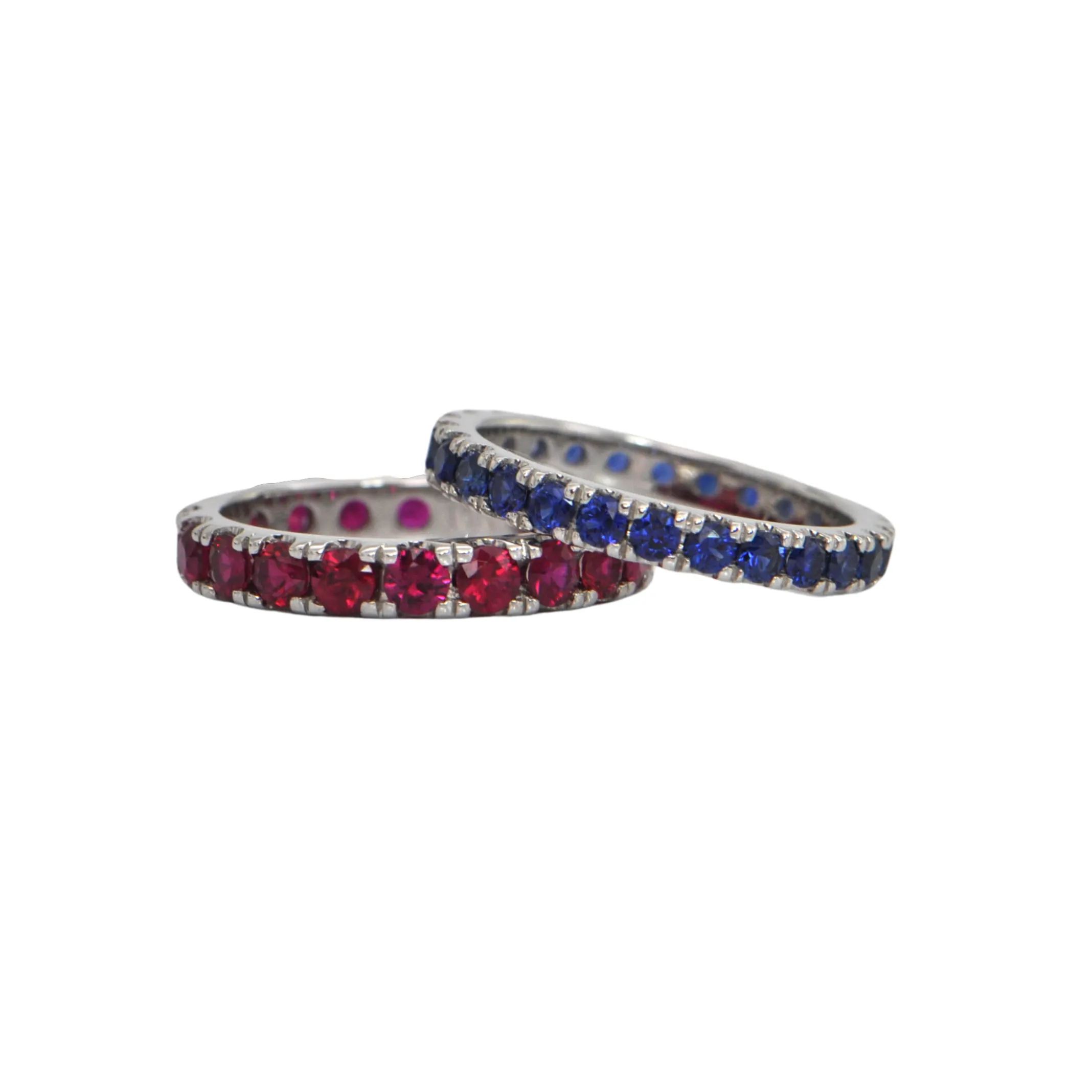 Daisy Exclusive 2.43 ct Burmese Ruby Eternity Band 18k