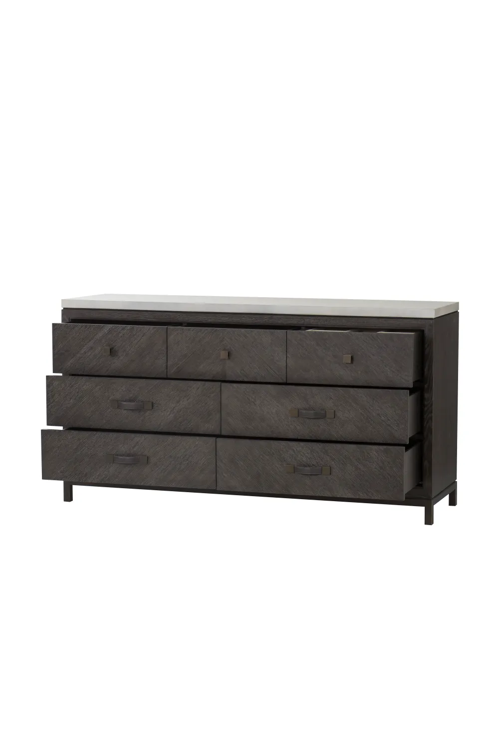 Dark Oak Veneer Chest of Drawers | Andrew Martin Emerson