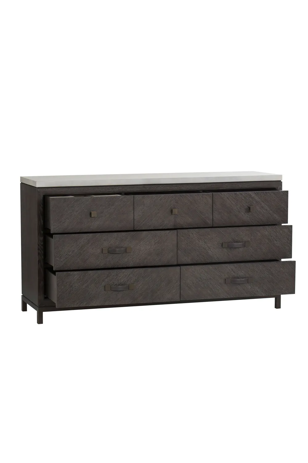 Dark Oak Veneer Chest of Drawers | Andrew Martin Emerson