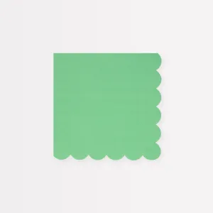 Emerald Green Small Napkins (x 16)