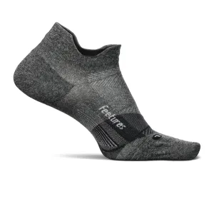 Feetures E557160 Elite Ultra Light No Show Tab Sock (Unisex) - Gray