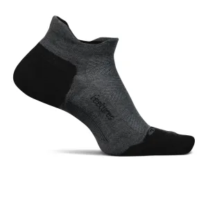 Feetures EC504160 Elite Max Cushion No Show Tab Sock (Unisex) - Gray