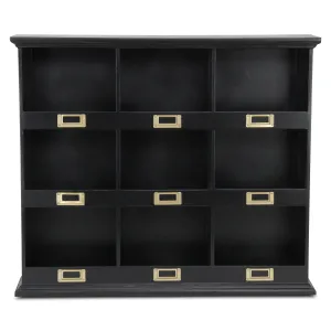 FP-4120BK - Dael 9 Cubby Organizer - Black