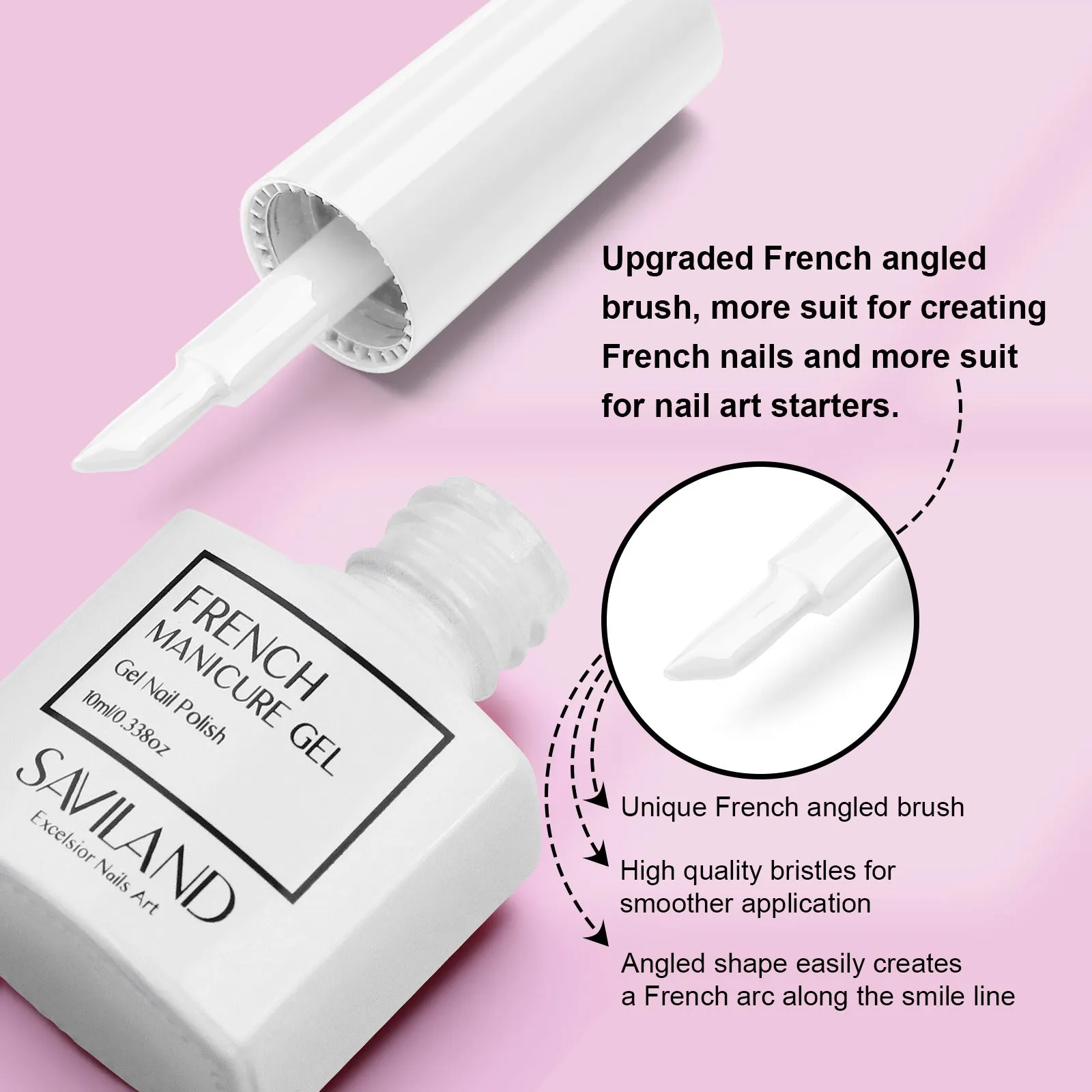 French Gel Nail Polish - 10ML, Easy French Smile Line