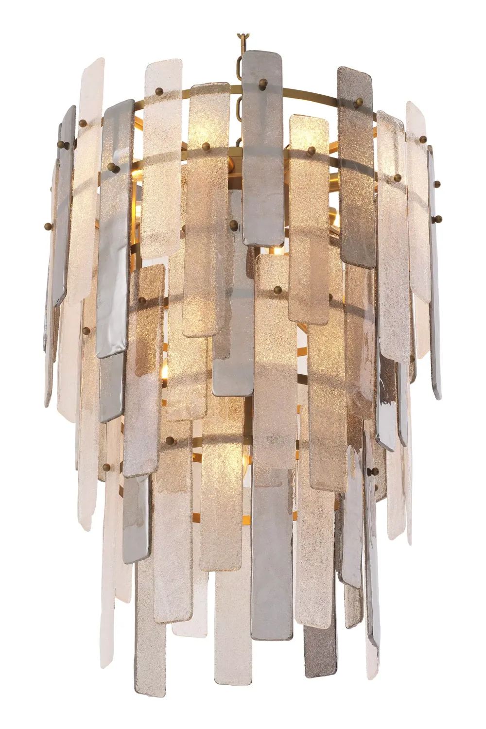 Glass Sheets Contemporary Chandelier | Eichholtz Greyson