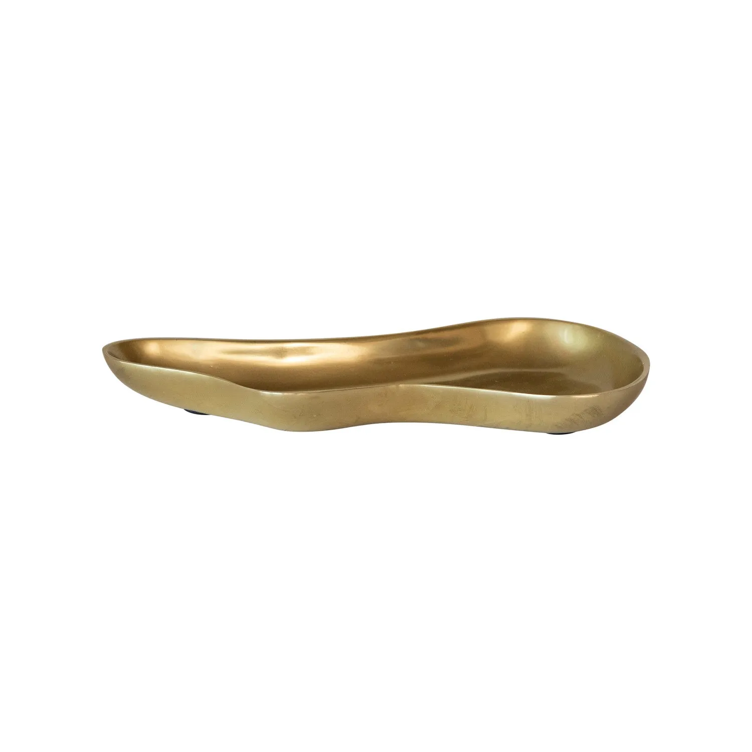 Gold Aluminum Organic Shaped Tray