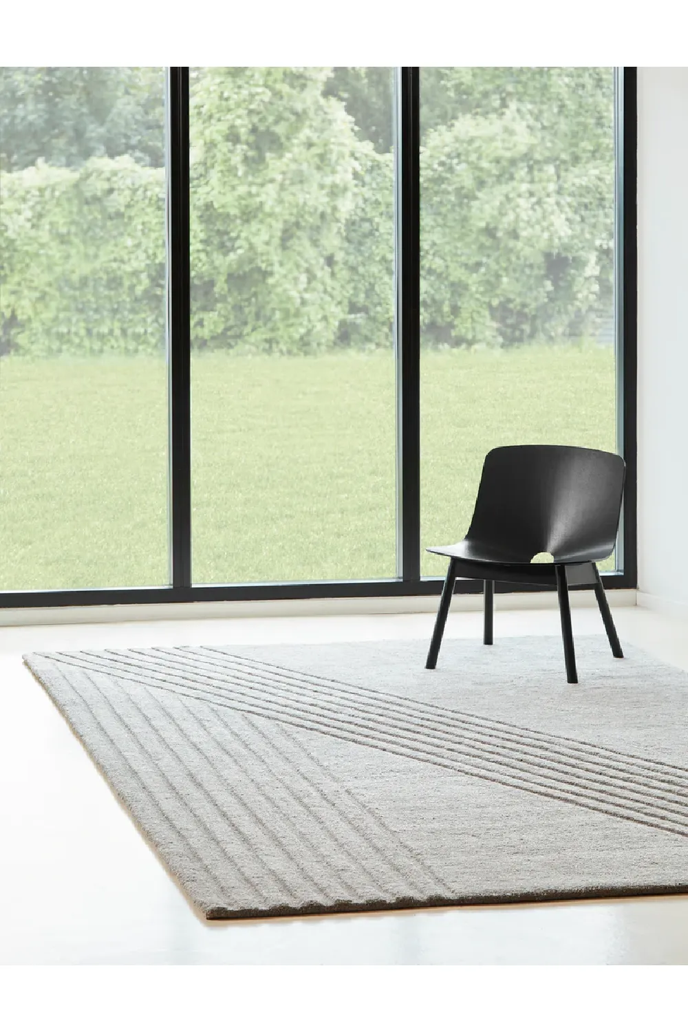 Gray Wool Area Rug | WOUD Kyoto